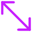 Diagonal Line Arrow 2 Icon from Core Neon Set