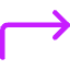 Line Arrow Bend Up Right Icon from Core Neon Set