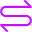 Line Arrow Curvy Both Direction 1 Icon from Core Neon Set