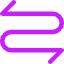 Line Arrow Curvy Both Direction 2 Icon from Core Neon Set