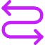 Line Arrow Curvy Both Direction 3 Icon from Core Neon Set