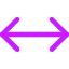 Line Arrow Horizontal Icon from Core Neon Set