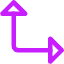 Triangle Arrow Bottom Left Corner Icon from Core Neon Set