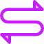 Triangle Arrow Curvy Both Direction 1 Icon from Core Neon Set