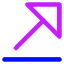 Triangle Arrow Diagonal Top Right Icon from Core Neon Set