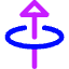Triangle Arrow Elipse Up Icon from Core Neon Set