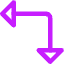 Triangle Arrow Top Right Corner Icon from Core Neon Set