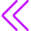 Double Tailless Line Arrow Left Icon from Core Neon Set