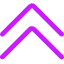 Double Tailless Line Arrow Up Icon from Core Neon Set