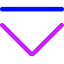 Tailless Line Arrow Down 2 Icon from Core Neon Set