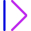 Tailless Line Arrow Right 2 Icon from Core Neon Set