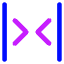 Tailless Line Arrow Shrink Horizontal 2 Icon from Core Neon Set