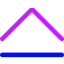 Tailless Line Arrow Up 2 Icon from Core Neon Set