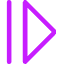 Tailless Triangle Arrow Right 2 Icon from Core Neon Set