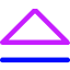 Tailless Triangle Arrow Up 2 Icon from Core Neon Set