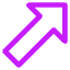 Thick Arrow Diagonal Upper Right Icon from Core Neon Set
