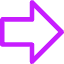 Thick Arrow Right Large Icon from Core Neon Set