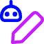 Ai Edit Robot Icon from Core Neon Set