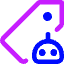 Ai Tagging Robot Icon from Core Neon Set