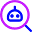 Ai Upscale Robot Icon from Core Neon Set
