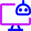 Computer Ai Robot Icon from Core Neon Set