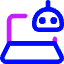 Laptop Ai Robot Icon from Core Neon Set
