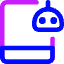 Tablet Ai Robot Icon from Core Neon Set