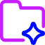 Ai Folder Spark Icon from Core Neon Set