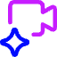 Ai Generate Video Camera Spark Icon from Core Neon Set