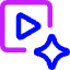 Ai Generate Video Spark Icon from Core Neon Set