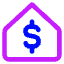 Properties Mortgage Icon from Core Neon Set