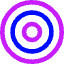 Target No Arrow Icon from Core Neon Set
