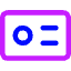 Business Card Icon from Core Neon Set