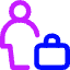 Office Worker Icon from Core Neon Set