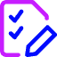 Task List Edit Icon from Core Neon Set