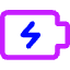 Battery Charging Icon from Core Neon Set