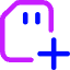 Sd Card Add Plus Icon from Core Neon Set