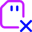 Sd Card Delete Cross Icon from Core Neon Set