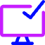 Desktop Check Icon from Core Neon Set