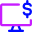 Desktop Dollar Icon from Core Neon Set