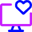 Desktop Favorite Heart Icon from Core Neon Set