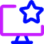 Desktop Favorite Star Icon from Core Neon Set