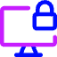 Desktop Lock Icon from Core Neon Set