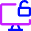 Desktop Unlock Icon from Core Neon Set