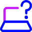 Laptop Help Icon from Core Neon Set