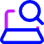 Laptop Search Icon from Core Neon Set
