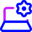 Laptop Setting 2 Icon from Core Neon Set