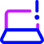 Laptop Warning 1 Icon from Core Neon Set