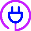 Electric Cord 3 Icon from Core Neon Set