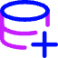 Database Add 1 Icon from Core Neon Set